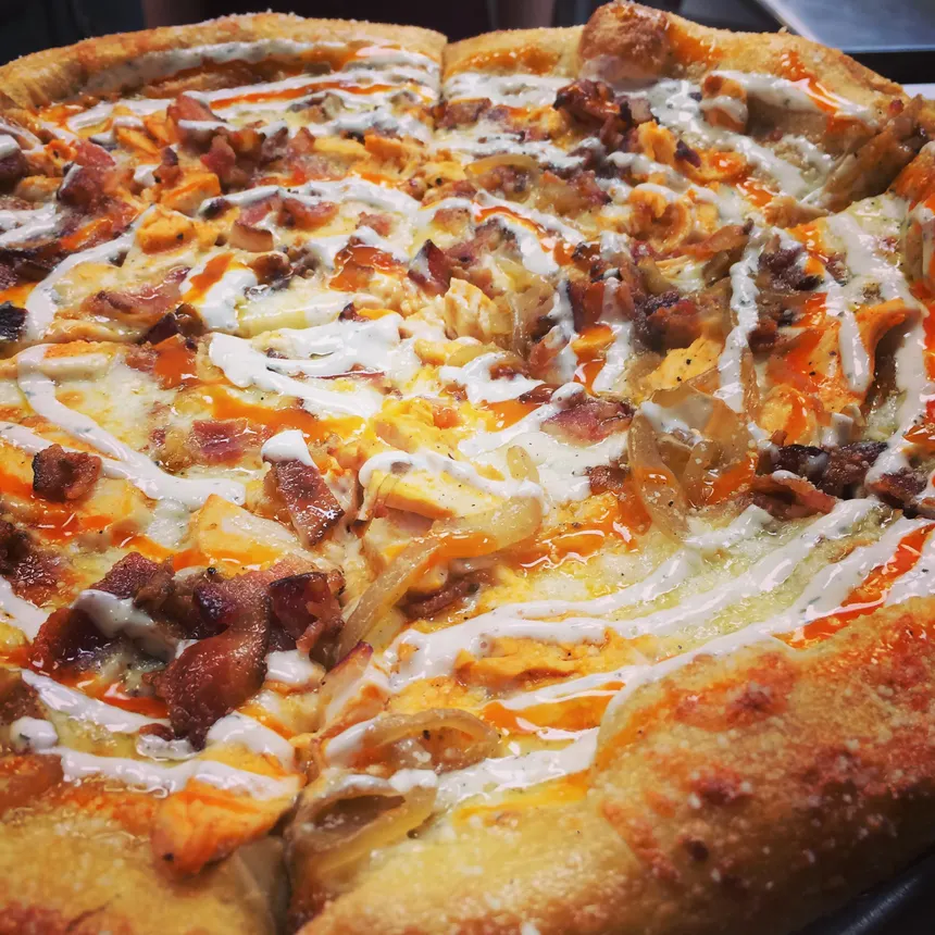 Fresh Pepperoni Pizza at I Love NY Pizza